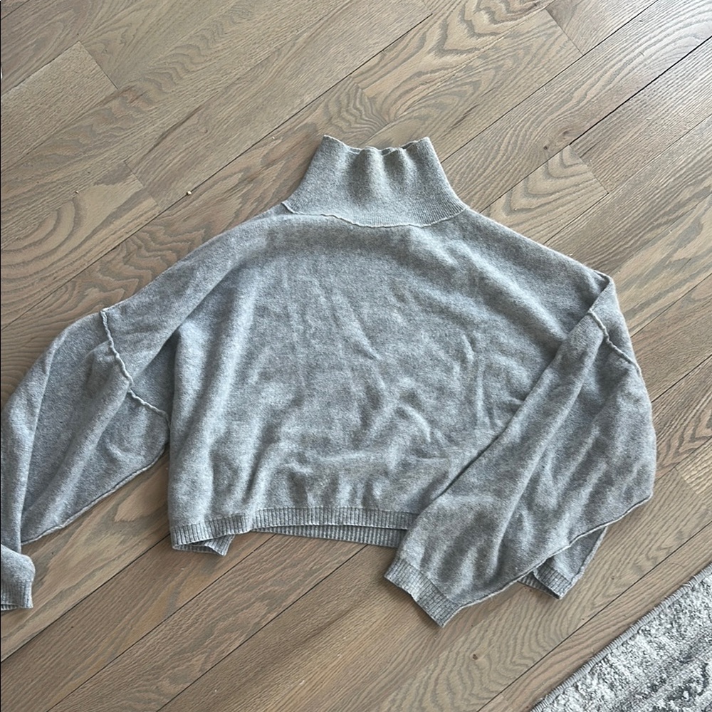 Free People Gray Turtleneck Sweater